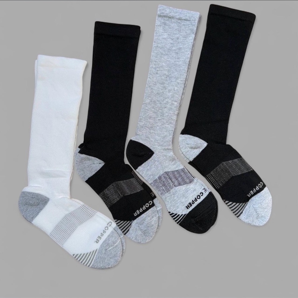 Tommie Copper Men’s Compression Over the Calf Socks - Size 6-8.5